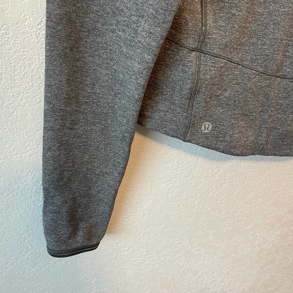 Lululemon Hill And Valley Mock Neck Long Sleeve Top Heathered Slate Grey 8 - Picture 14 of 15